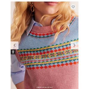 Boden Edie Fair Isle Vest